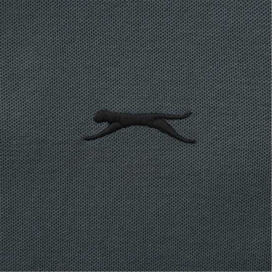 Slazenger Мъжка Блуза С Яка Tipped Polo Shirt Mens Сланина Slazenger Мъжка Блуза С Яка Tipped Polo Shirt Mens Сланина