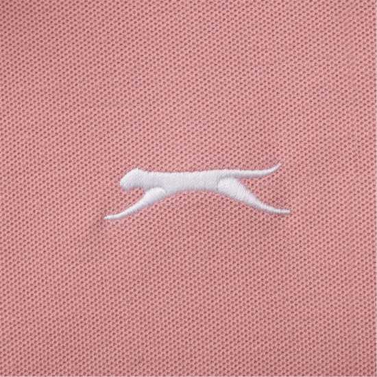 Slazenger Мъжка Блуза С Яка Tipped Polo Shirt Mens Slazenger Мъжка Блуза С Яка Tipped Polo Shirt Mens Pink