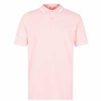 Slazenger Мъжка Блуза С Яка Tipped Polo Shirt Mens Light Pink Мъжко облекло за едри хора