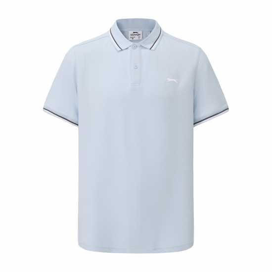 Slazenger Мъжка Блуза С Яка Tipped Polo Shirt Mens Slazenger Мъжка Блуза С Яка Tipped Polo Shirt Mens
