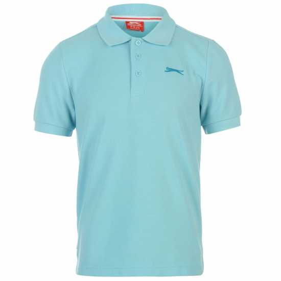 Slazenger Детска Блуза С Яка Plain Polo Shirt Junior Морска синьо Детски тениски тип поло