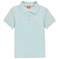 Slazenger Детска Блуза С Яка Plain Polo Shirt Junior Boys Light Blue Детски тениски тип поло