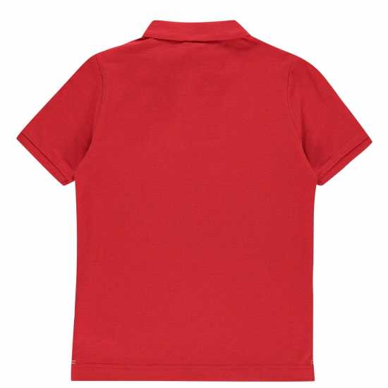 Slazenger Детска Блуза С Яка Plain Polo Shirt Junior Boys Red Мъжки тениски с яка