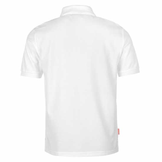Slazenger Мъжка Блуза С Яка Plain Polo Shirt Mens White Мъжко облекло за едри хора