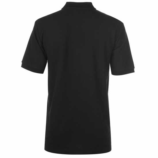 Slazenger Мъжка Блуза С Яка Plain Polo Shirt Mens Черно Мъжко облекло за едри хора