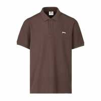 Slazenger Мъжка Блуза С Яка Plain Polo Shirt Mens Шоколад Мъжко облекло за едри хора