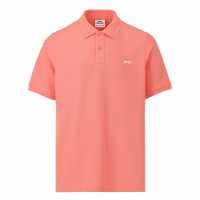 Slazenger Мъжка Блуза С Яка Plain Polo Shirt Mens Coral Мъжко облекло за едри хора