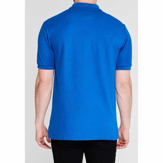 Slazenger Мъжка Блуза С Яка Plain Polo Shirt Mens Royal Blue Мъжко облекло за едри хора