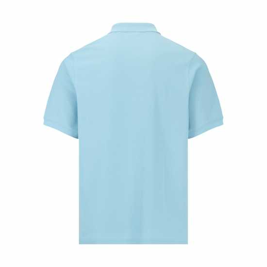 Slazenger Мъжка Блуза С Яка Plain Polo Shirt Mens Blue Мъжко облекло за едри хора