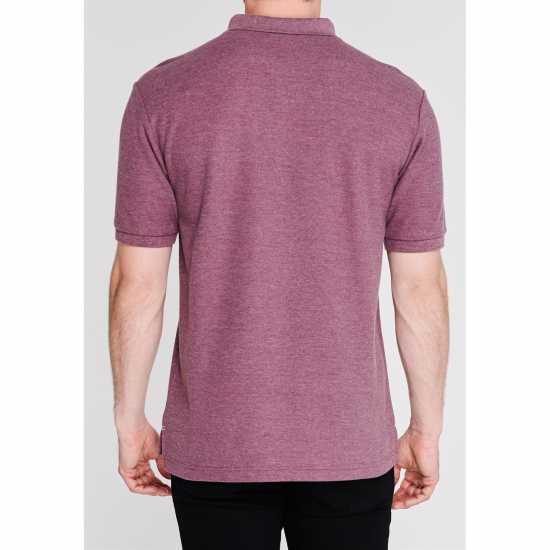 Slazenger Мъжка Блуза С Яка Plain Polo Shirt Mens Burgundy Marl Мъжко облекло за едри хора