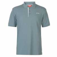 Slazenger Мъжка Блуза С Яка Plain Polo Shirt Mens Деним Марл Мъжко облекло за едри хора