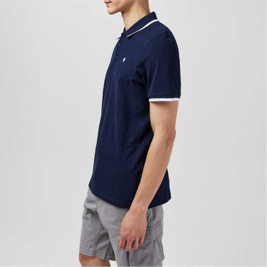 Soulcal Мъжка Блуза С Яка Signature Polo Shirt Mens Морска синьо 