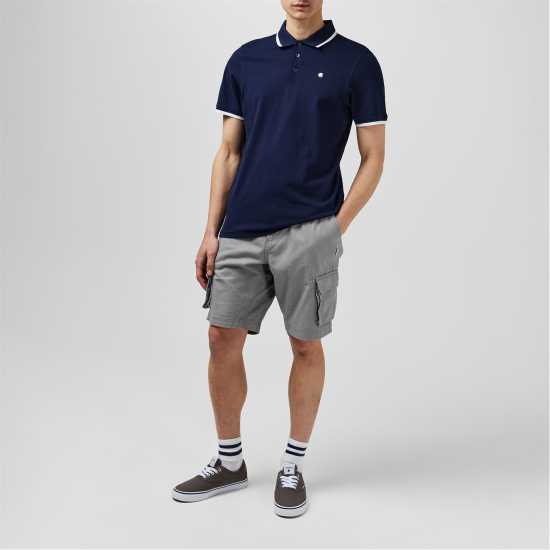 Soulcal Мъжка Блуза С Яка Signature Polo Shirt Mens Морска синьо 