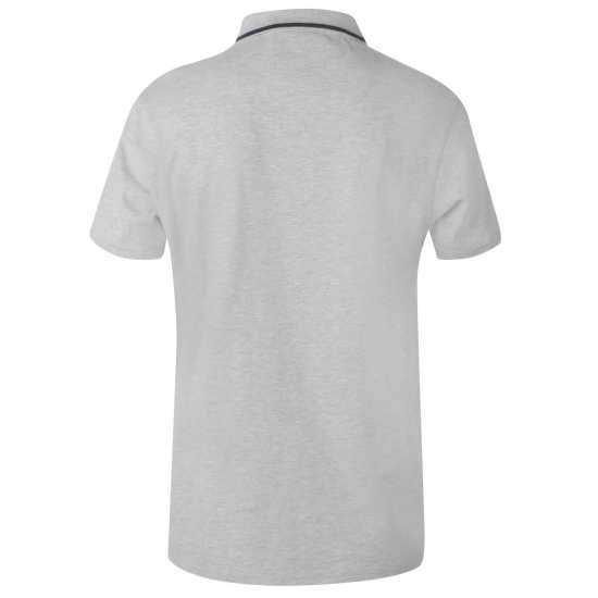 Soulcal Мъжка Блуза С Яка Signature Polo Shirt Mens Grey Marl Мъжко облекло за едри хора