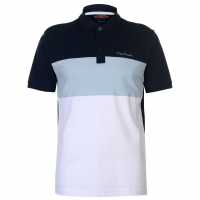 Pierre Cardin Мъжка Блуза С Яка Cut And Sew Polo Shirt Mens Navy/Light Blue Мъжки тениски с яка