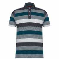 Pierre Cardin Мъжка Блуза С Яка Dye Jersey Polo Shirt Mens Green/Char/Wht Мъжки тениски с яка