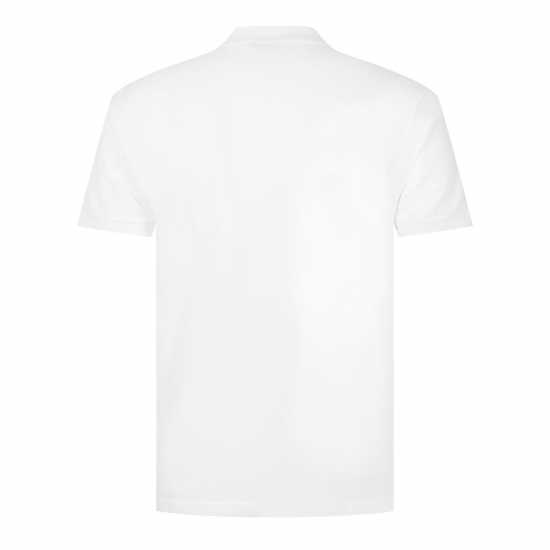 Lonsdale Блуза С Яка 2 Stripe Short Sleeve Polo Shirt White Мъжки тениски с яка