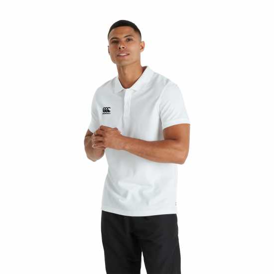 Canterbury Блуза С Яка Waimak Polo Shirt White Мъжко облекло за едри хора