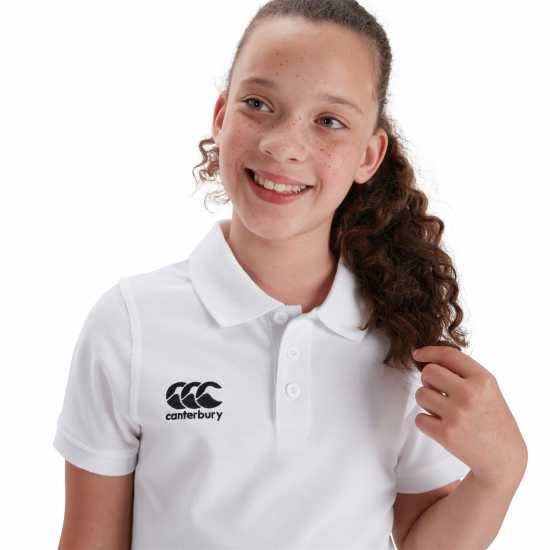 Canterbury Детска Блуза С Яка Waimak Polo Shirt Junior White Детски тениски тип поло