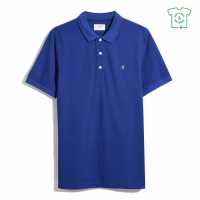 Блуза С Яка Farah Blanes Short Sleeve Polo Shirt Blue Peony 492 Мъжки тениски с яка