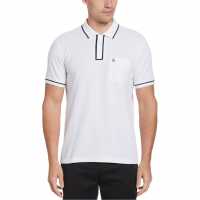 Original Penguin Блуза С Яка Short Sleeve Tipped Polo Shirt Brig White 118 Tshirts under 20
