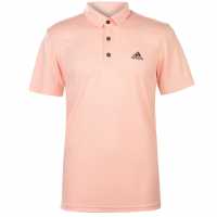 Adidas Блуза С Яка Mens Fab Polo Shirt Haze Coral Мъжко облекло за едри хора