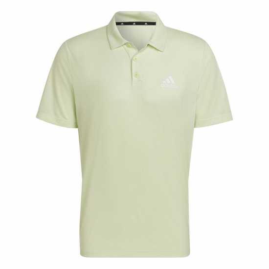 Adidas Блуза С Яка Mens Fab Polo Shirt Lime/White Мъжко облекло за едри хора