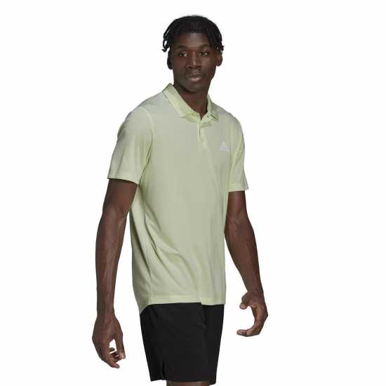 Adidas Блуза С Яка Mens Fab Polo Shirt Lime/White Мъжко облекло за едри хора