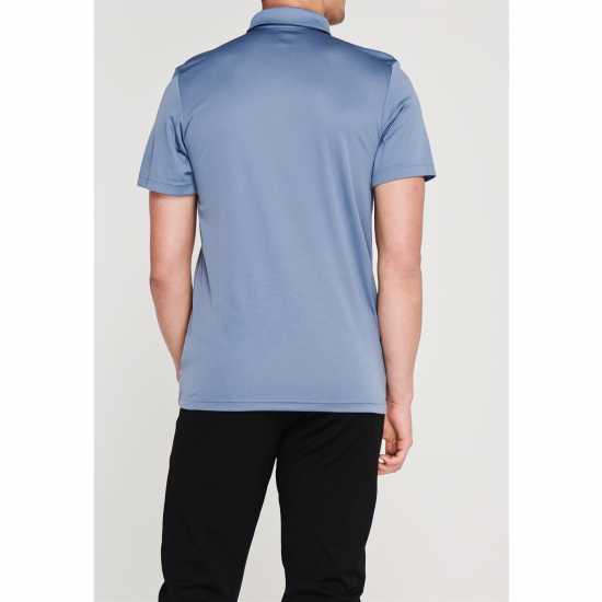 Adidas Блуза С Яка Mens Fab Polo Shirt Aqua Blue/Black Мъжко облекло за едри хора