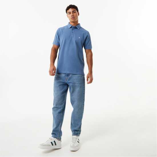 Jack Wills Aldgrove Classic Polo Blue Мъжко облекло за едри хора