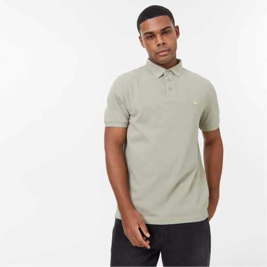 Jack Wills Aldgrove Classic Polo Sage Мъжко облекло за едри хора