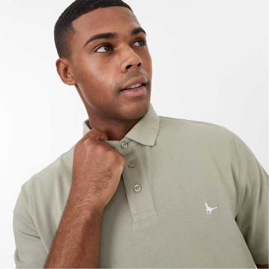 Jack Wills Aldgrove Classic Polo Sage Мъжко облекло за едри хора