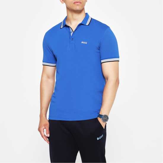 Hugo Boss Блуза С Яка Paddy Polo Shirt Medium Blue 420 Holiday Essentials
