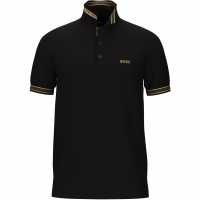 Hugo Boss Блуза С Яка Paddy Polo Shirt Black/Gold 005 Holiday Essentials