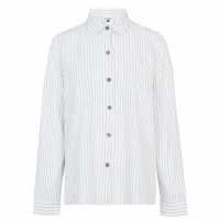 Soulcal Linen Blend Shirt Womens Blue/White Strp Дамски ризи и тениски