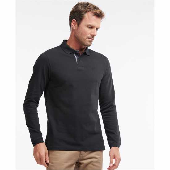 Barbour Блуза С Яка Essential Long-Sleeve Polo Shirt Black BK31 