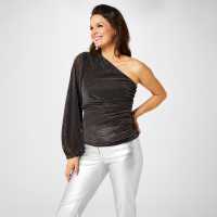 Biba X Tess Daly One Shoulder Top  Дамски ризи и тениски
