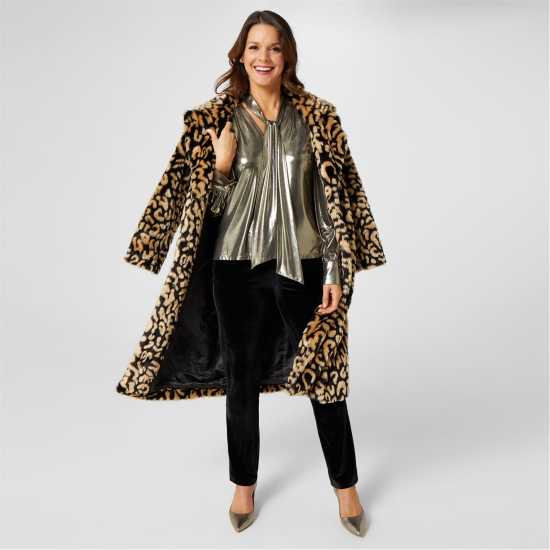 Biba X Tess Daly Shimmer Blouse Злато Дамски ризи и тениски