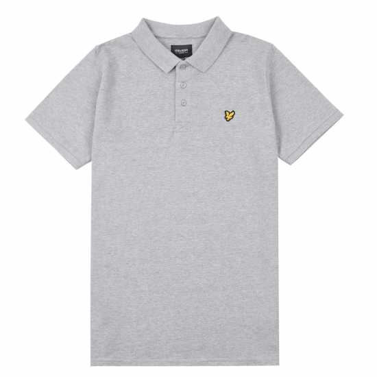 Lyle And Scott Детска Блуза С Яка Classic Polo Shirt Juniors Сива Хизър 