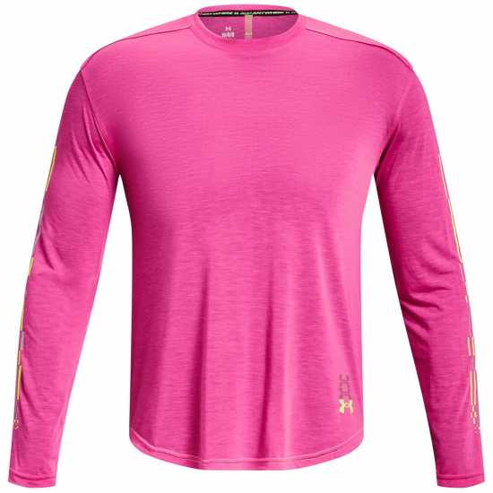 Under Armour Run Breeze Ls Sn99 Pink Мъжки тениски с яка