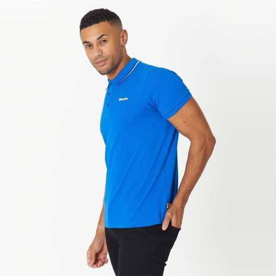 Bench Logo Polo T-Shirt Royal Blue  Мъжко облекло за едри хора