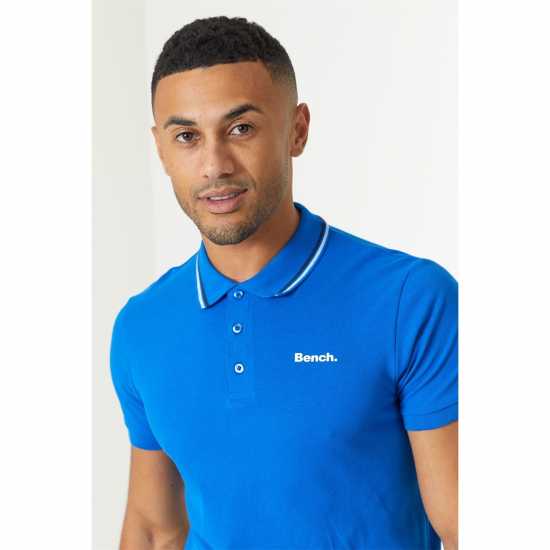 Bench Logo Polo T-Shirt Royal Blue  Мъжко облекло за едри хора