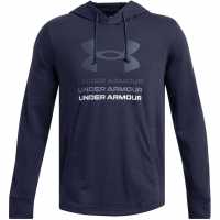 Under Armour Rival Terry Graphic Hood Blue 