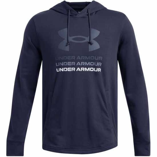Under Armour Rival Terry Graphic Hood Blue 