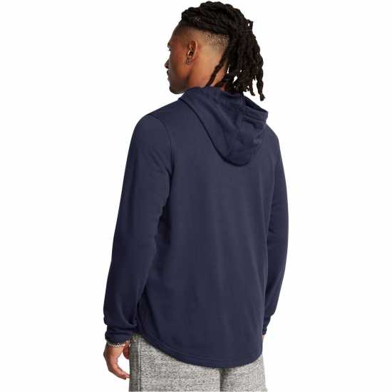 Under Armour Rival Terry Graphic Hood Blue 