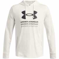 Under Armour Rival Terry Graphic Hood White Мъжки суитчъри и блузи с качулки