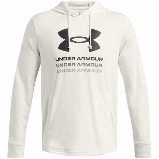 Under Armour Rival Terry Graphic Hood White Мъжки суитчъри и блузи с качулки