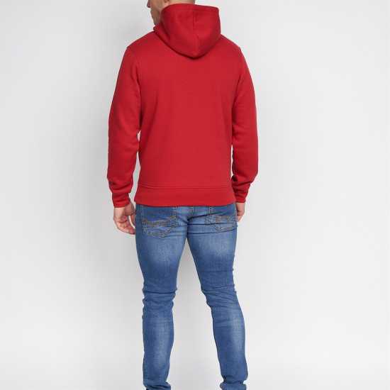 Мъжки суитчъри и блузи с качулки Duck And Cover Graphic Hoodie Mens Червено Duck And Cover Graphic Hoodie Mens Червено Мъжки суитчъри и блузи с качулки