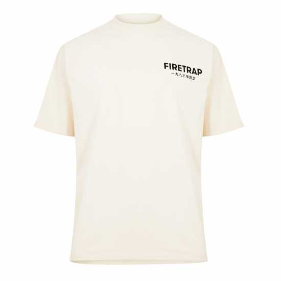 Firetrap Established T-Shirt Sn33 Oatmeal Мъжки ризи