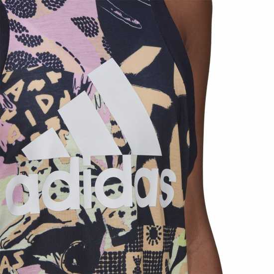 Adidas Farm Print Cotton Tank Dress Womens  Дамски поли и рокли
